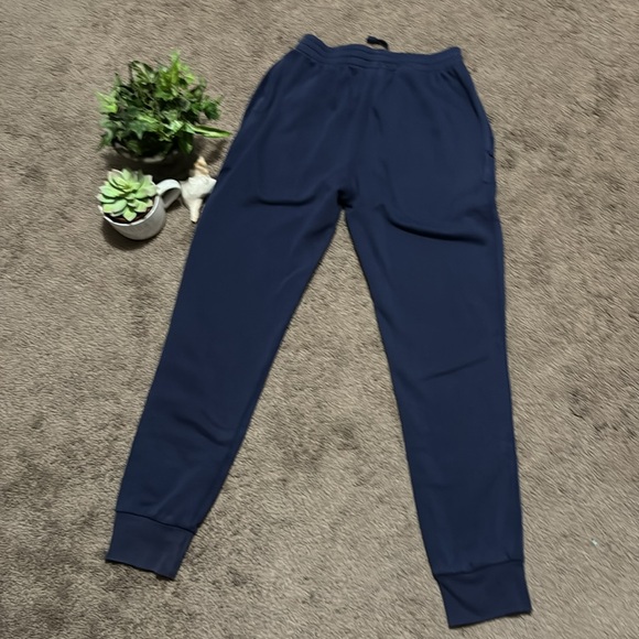 EUC Champion Brand Sweats-Men’s Sz S-Cotton Blend-Navy/Yellow-Drawstring Waist - Picture 14 of 14